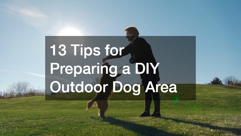 13 Tips for Preparing a DIY Outdoor Dog Area